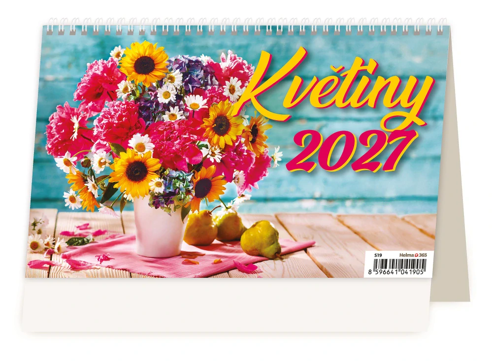 Kalendář stolní Květiny S19