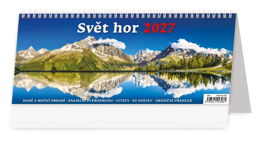 Kalendář stolní Svět hor S50
