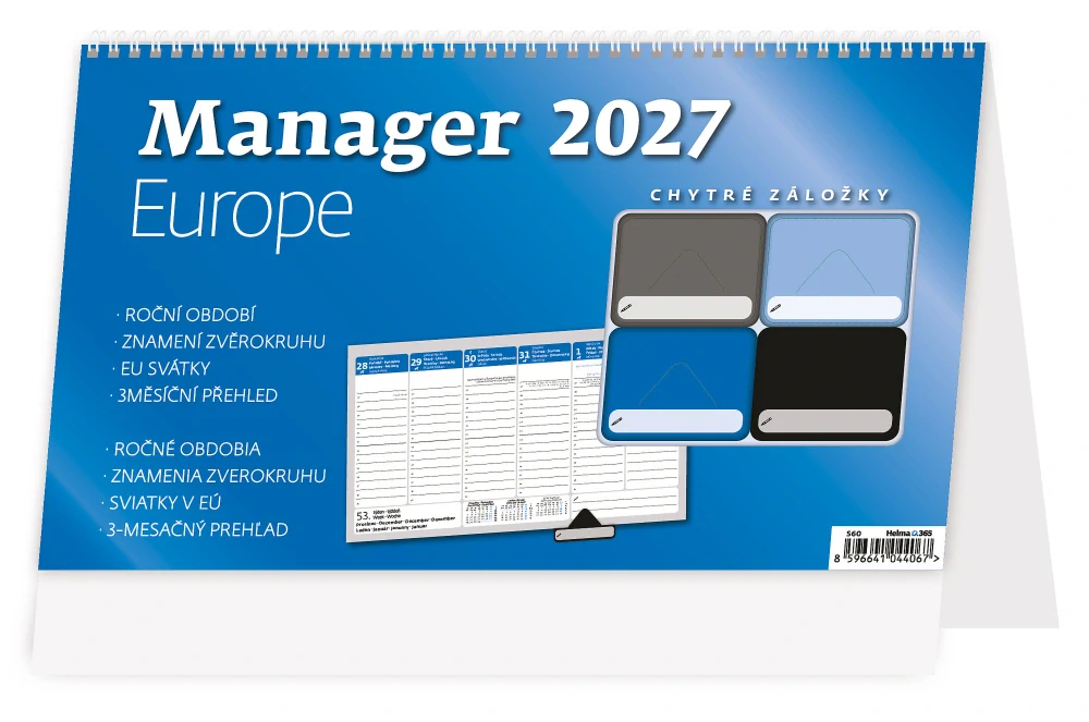 Kalendář stolní Manager Europe S60