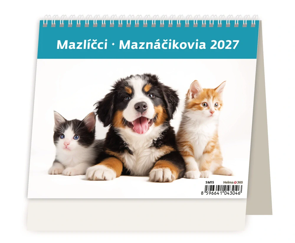 Kalendář stolní Mazlíčci SM15
