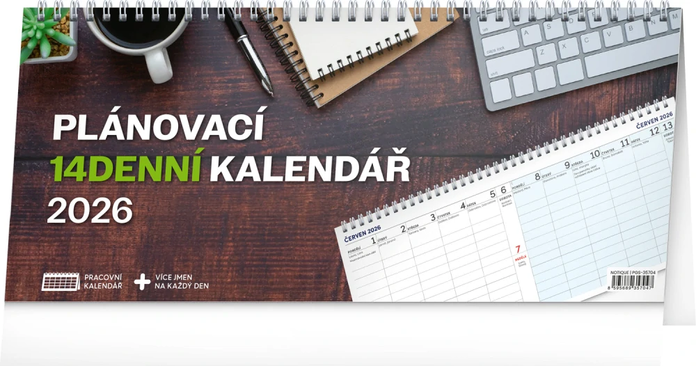 Kalendář stolní Plánovací 14-denní PGS-35704