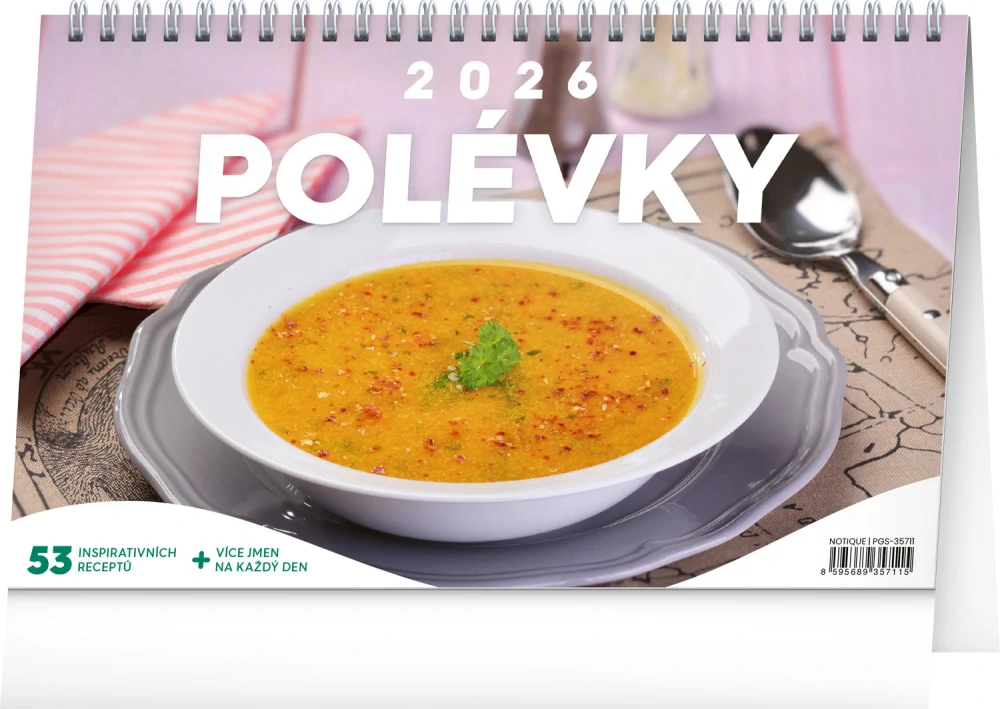 Kalendář stolní Polévky PGS-35711