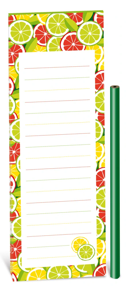 Magnetický poznámkový bloček - Citrusy