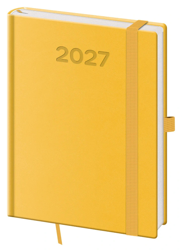 Diář denní B6 Print Pop žlutý