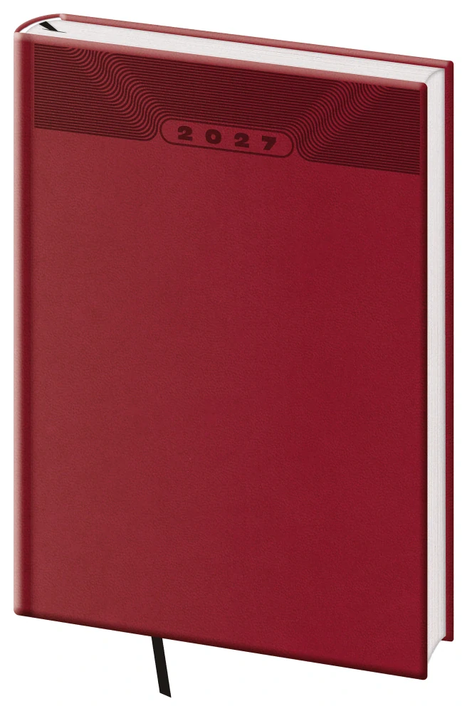 Diář denní A4 Print Classic anglický červený