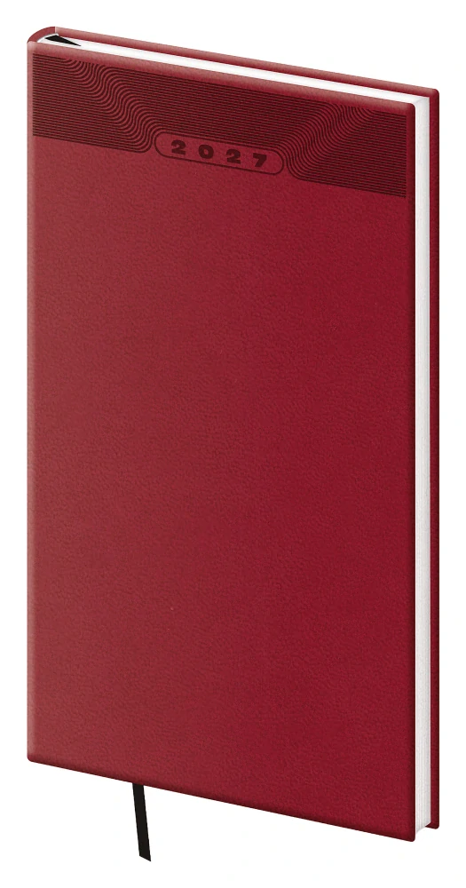 Diář týdenní kapesní A6 Print Classic anglický červený