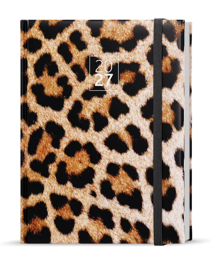 Diář týdenní B6 Lamino - Leopard - blok Prokop
