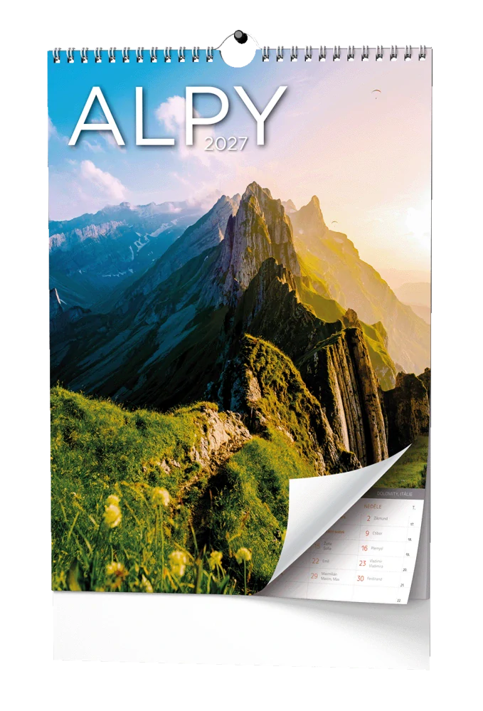Kalendář nástěnný Alpy BNF8