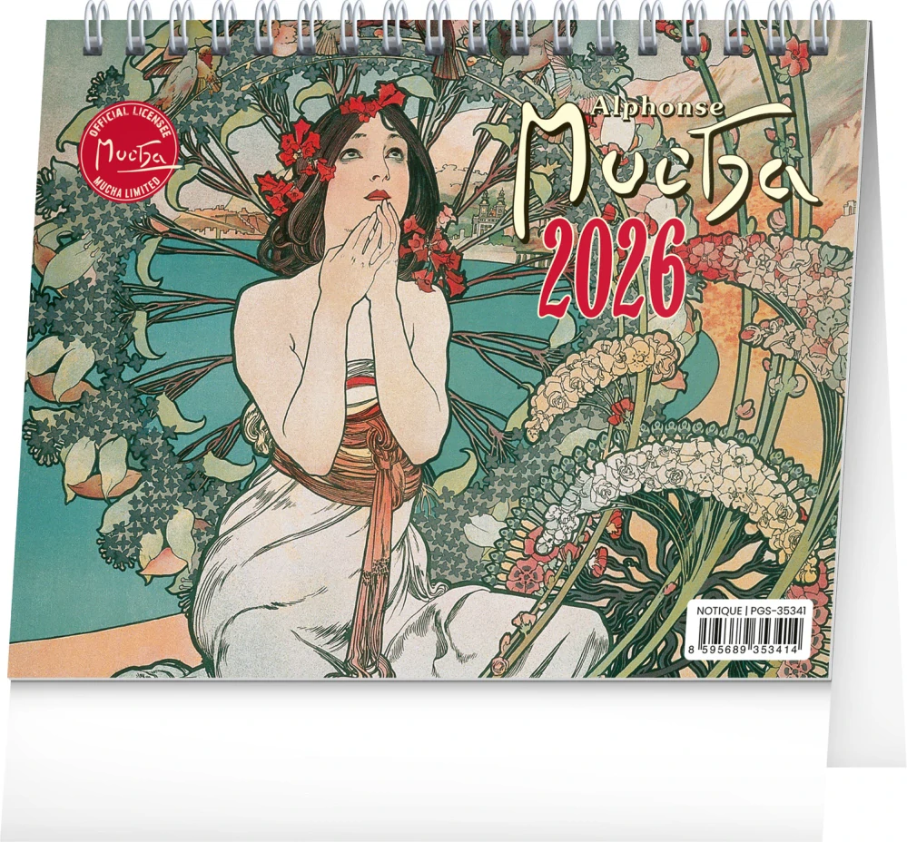 Kalendář stolní Alfons Mucha PGS-35341