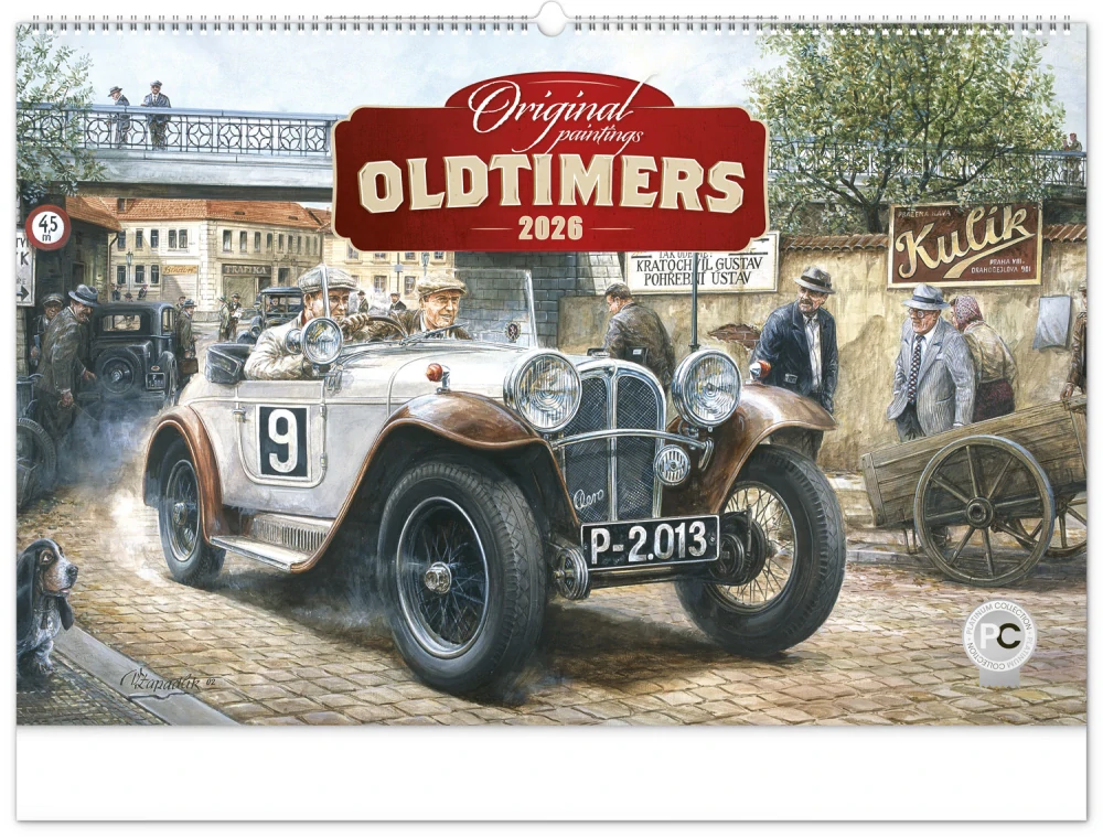 Kalendář nástěnný Oldtimers PGN-35192