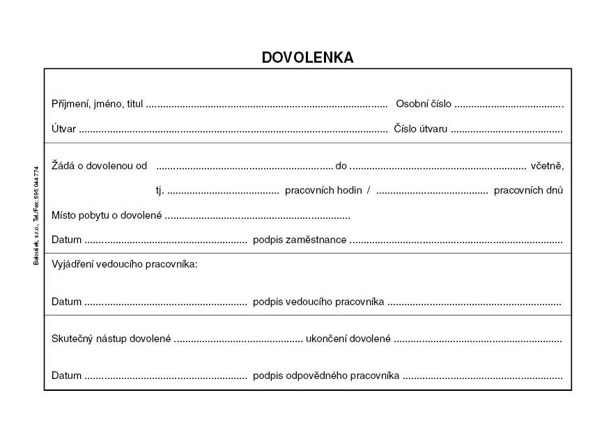 Dovolenka ET075