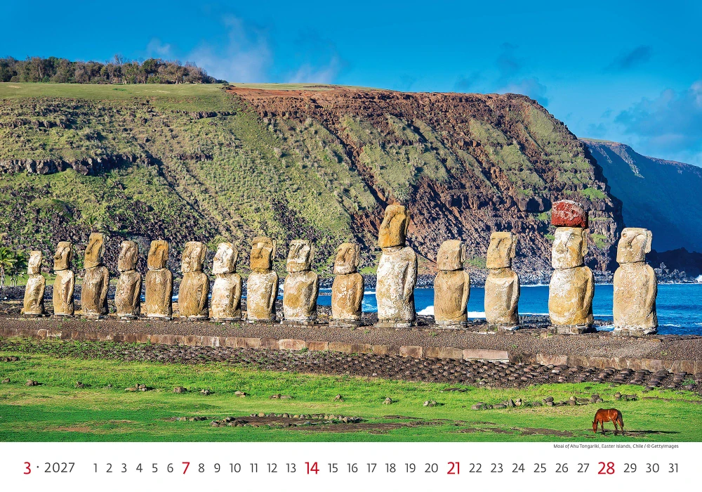 Kalendář nástěnný World Wonders N136