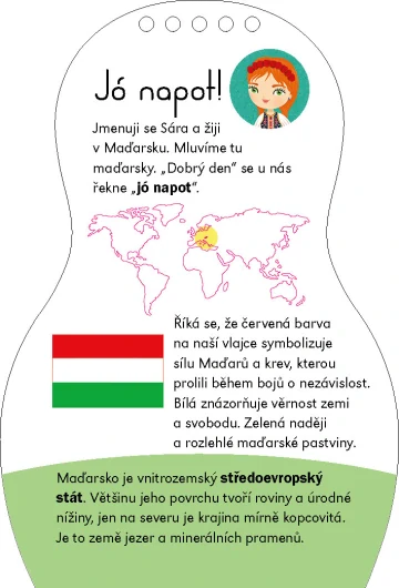 Oblékáme maďarské panenky - Sára