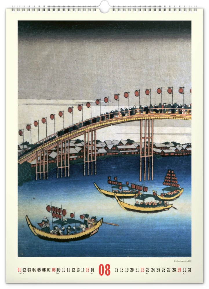 Kalendář nástěnný Vintage plakáty - Japonské umění PGN-36359