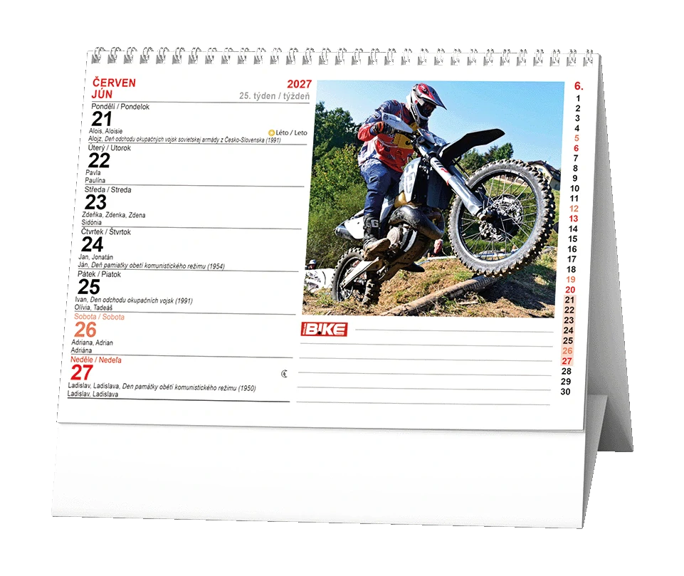 Kalendář stolní Motorbike BSF8