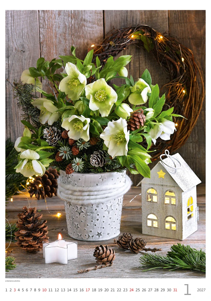 Kalendář nástěnný Magic Flowers N145