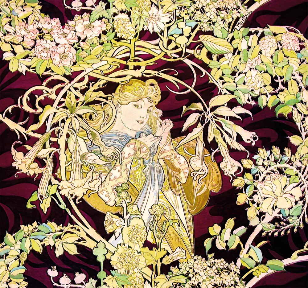 Kalendář nástěnný Alfons Mucha - Vázanka