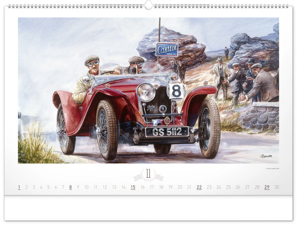 Kalendář nástěnný Oldtimers PGN-35192