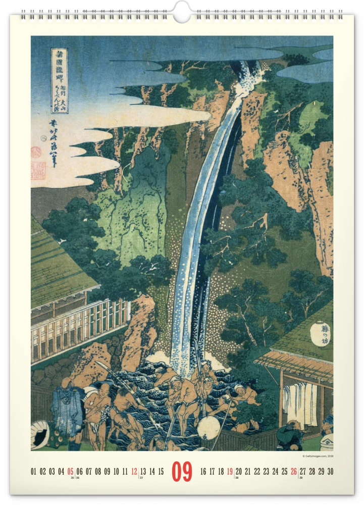 Kalendář nástěnný Vintage plakáty - Japonské umění PGN-36359