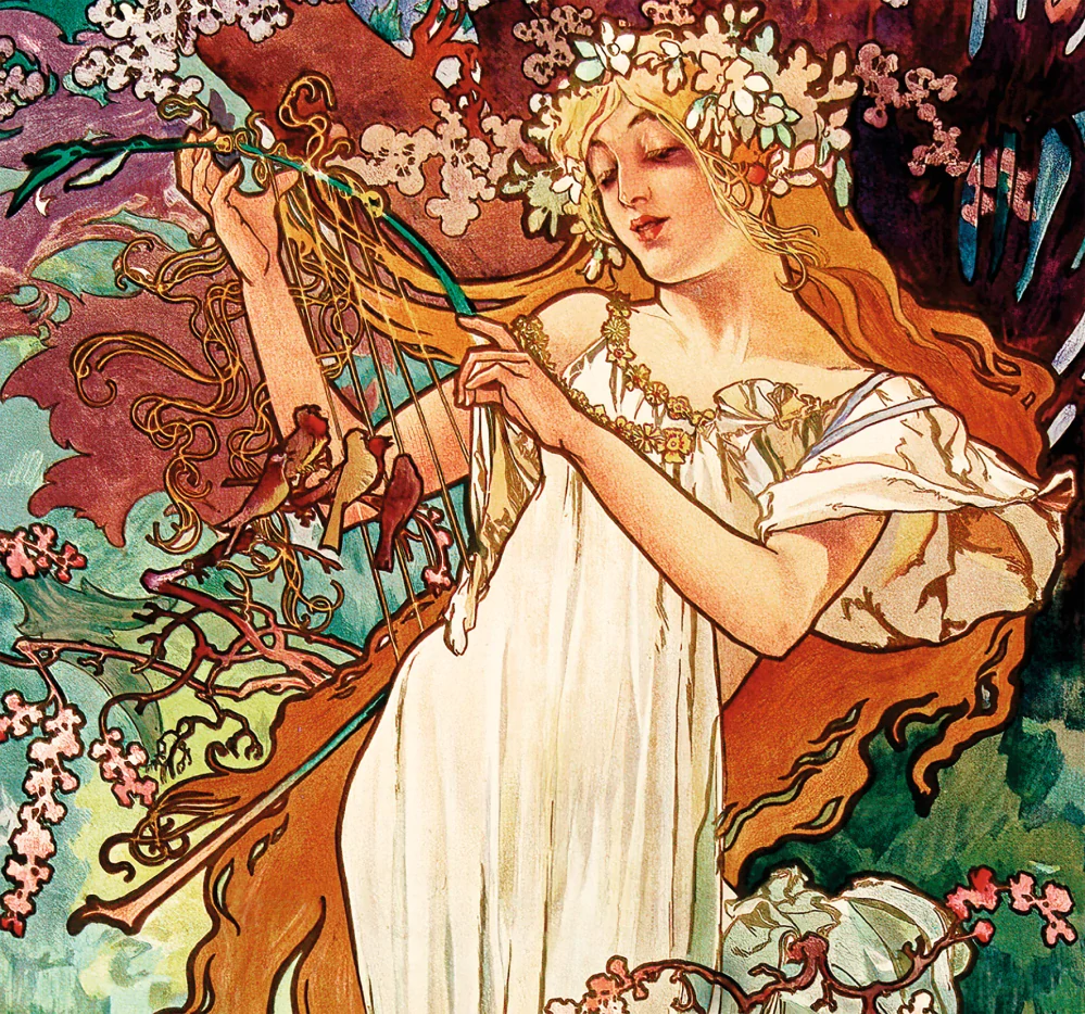 Kalendář nástěnný Alfons Mucha - Vázanka
