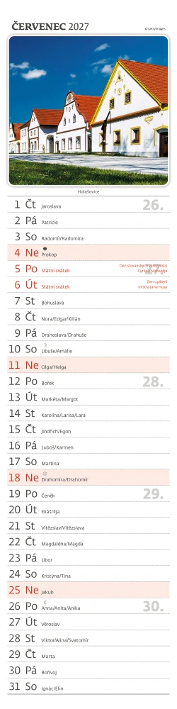 Kalendář nástěnný Putování po Česku - Vázanka