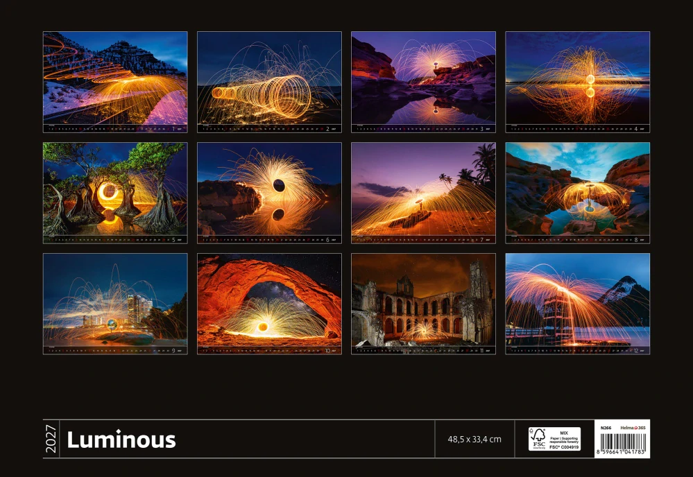 Kalendář nástěnný Luminous N266