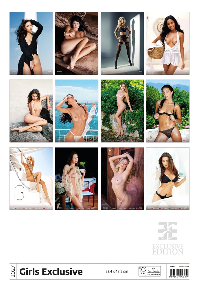 Kalendář nástěnný Girls Exclusive N273
