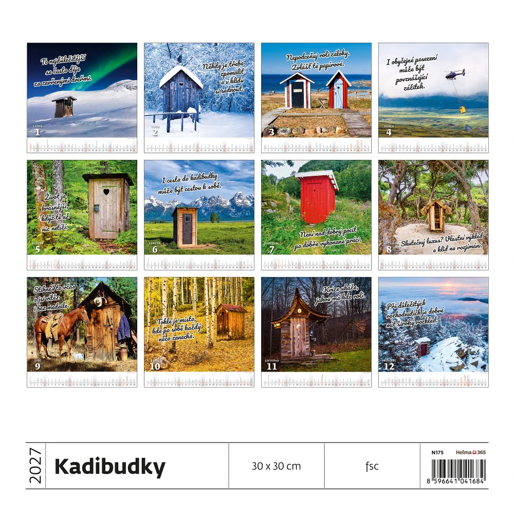 Kalendář nástěnný Kadibudky N175
