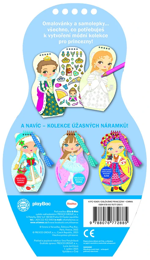 Oblékáme panenky - Princezna Emma