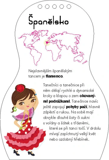 Oblékáme panenky - Tanečnice z celého světa