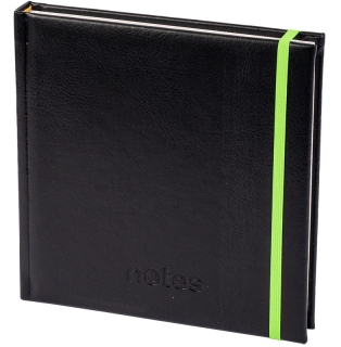 Notes Q4 s gumičkou čistý černý