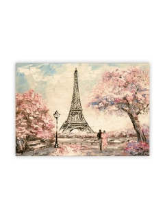 Dřevěný obraz Eiffel Tower