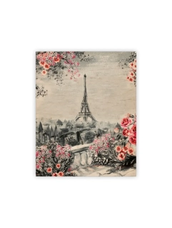 Dřevěný obraz Eiffel Tower II.