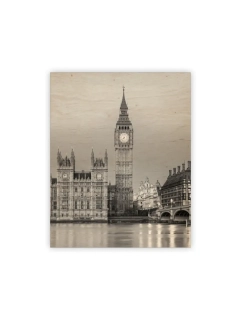 Dřevěný obraz Big Ben
