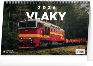 Kalendář stolní Vlaky PGS-35328