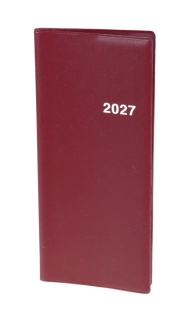 Plánovací záznamník 718 měsíční PVC bordó