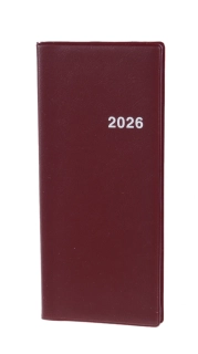 Plánovací záznamník 718 měsíční PVC bordó