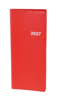 Plánovací záznamník 718 měsíční PVC červené