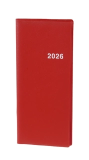 Plánovací záznamník 718 měsíční PVC červené