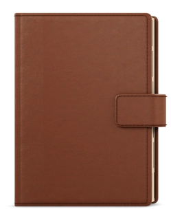 Diář denní A5 Elite hnědý - blok Ctirad s výsekem