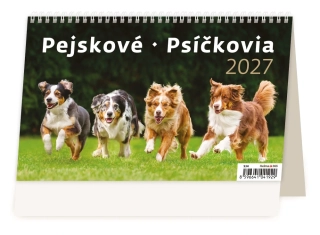 Kalendář stolní Pejskové S34