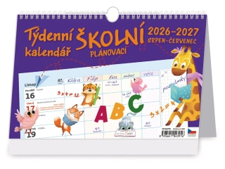 Kalendář stolní/nástěnný Týdenní školní plánovací  CKS0791