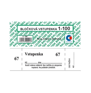 Bločková vstupenka ET300