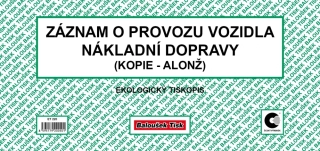 Záznam o provozu vozidla nákladní dopravy ET220
