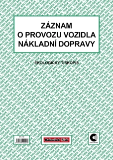 Záznam o provozu vozidla nákladní dopravy ET210 - Stazka A4