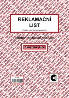Reklamační list PT190