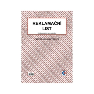 Reklamační list A4 PT195
