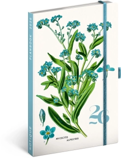 Diář / Notes - designový planbook - Herbář