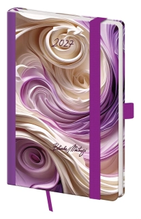 Diář týdenní kapesní A6 Vario Matragi Violet