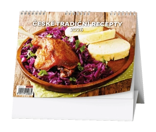 Kalendář stolní České tradiční recepty BSD8